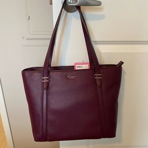 Kate Spade burgundy tote